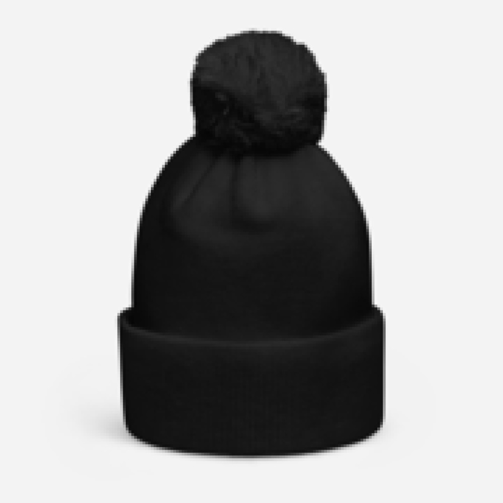 Pom pom beanie Daddy – Schwarz