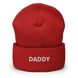 Cuffed Beanie Daddy – Rot