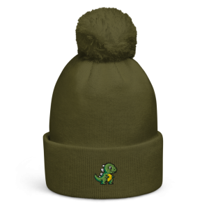Pixel Dino Bommel – Moss Green