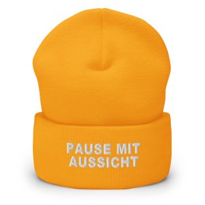 Pause mit Aussicht Classic Beanie – Gold