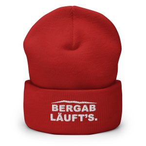 Bergab läuft’s Classic Beanie – Rot