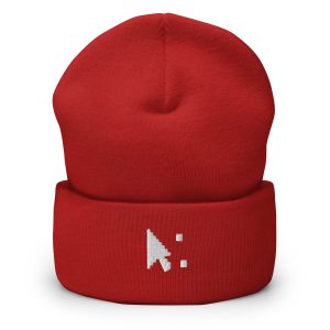 Cursor Pause Classic Beanie – Rot