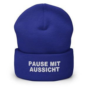 Pause mit Aussicht Classic Beanie – Royal