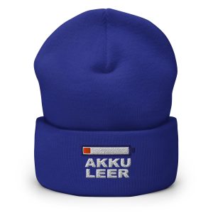 Akku leer Classic Beanie – Royal