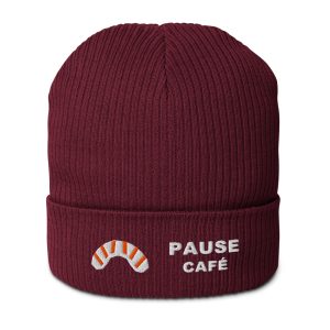 Pause Café Organic Beanie – Bordeaux