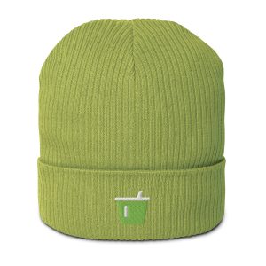 Matcha Girl – Icon Organic Beanie – Leaf Green