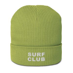 Surf – Text Organic Beanie – Leaf Green