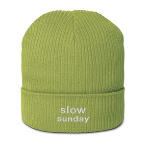Slow Sunday Organic Beanie – Leaf Green