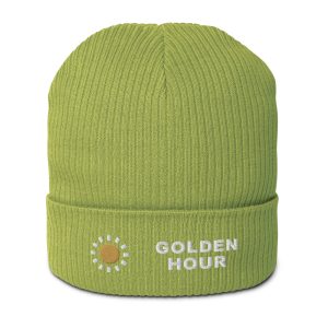 Golden Hour Organic Beanie – Leaf Green