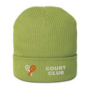 Court Club Organic Beanie – Leaf Green