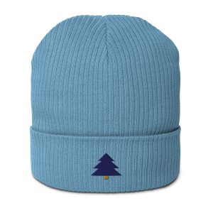 Pine Badge Organic Beanie – Light Avio Blue