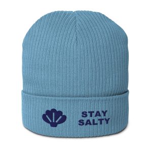 Stay Salty Organic Beanie – Light Avio Blue