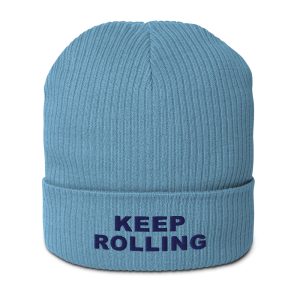 Keep Rolling Organic Beanie – Light Avio Blue