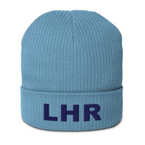 LHR Organic Beanie – Light Avio Blue