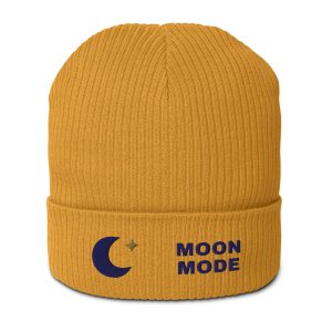 Moon Mode Organic Beanie – Mustard Yellow