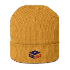 Lucky Dice Organic Beanie – Mustard Yellow